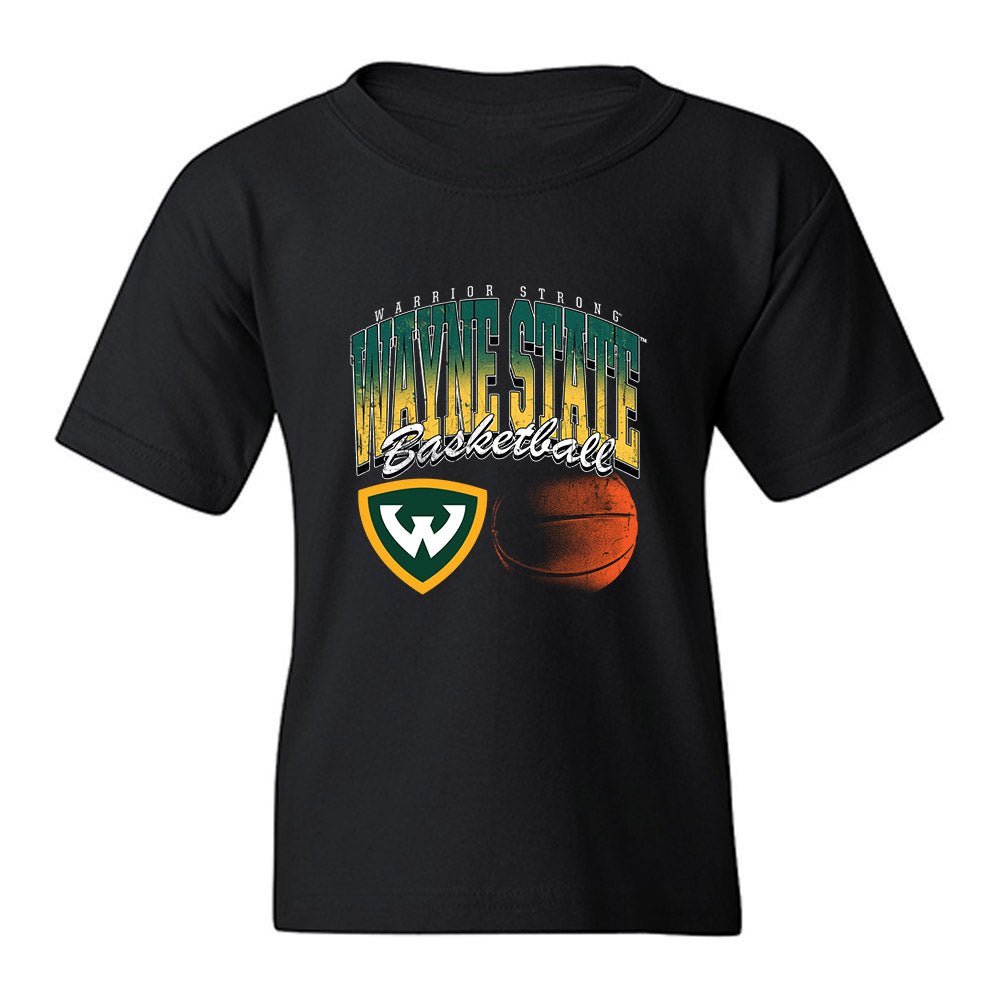 Wayne State - NCAA Men's Basketball : Eli Lohr - Vintage Basketball Youth T-Shirt-0