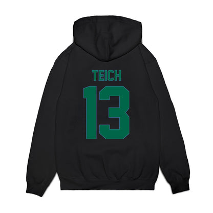 Tulane - NCAA Men's Basketball : Joseph Teich - Vintage Shersey Premium Hooded Sweatshirt-1