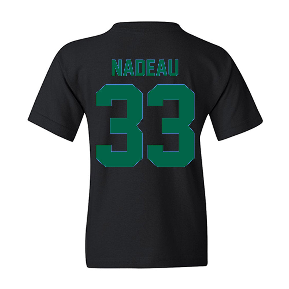 Tulane - NCAA Men's Basketball : Tj Nadeau - Vintage Shersey Youth T-Shirt-1