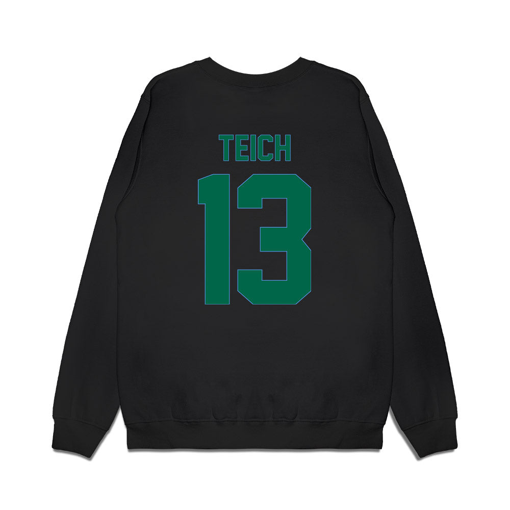 Tulane - NCAA Men's Basketball : Joseph Teich - Vintage Shersey Premium Crewneck Sweatshirt-1