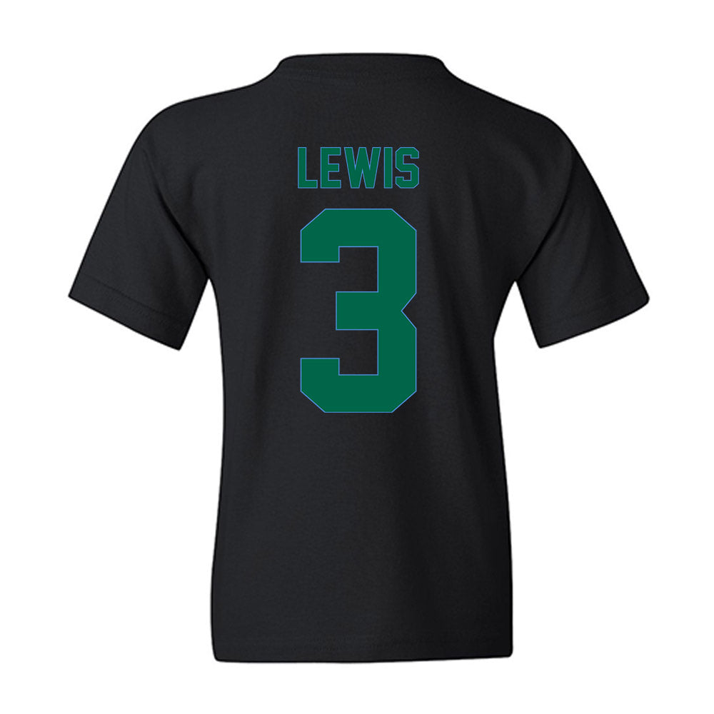 Tulane - NCAA Men's Basketball : Krystian Lewis - Vintage Shersey Youth T-Shirt-1