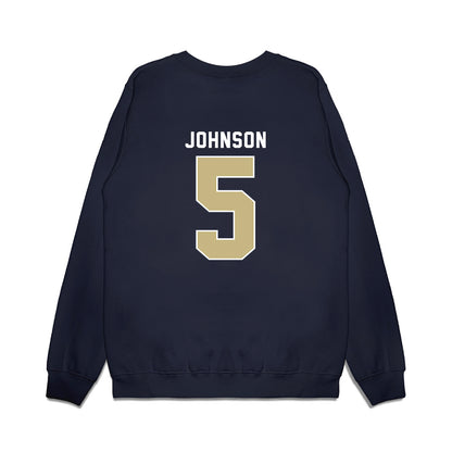 Akron - NCAA Men's Basketball : Tavari Johnson - Vintage Premium Crewneck Sweatshirt-1