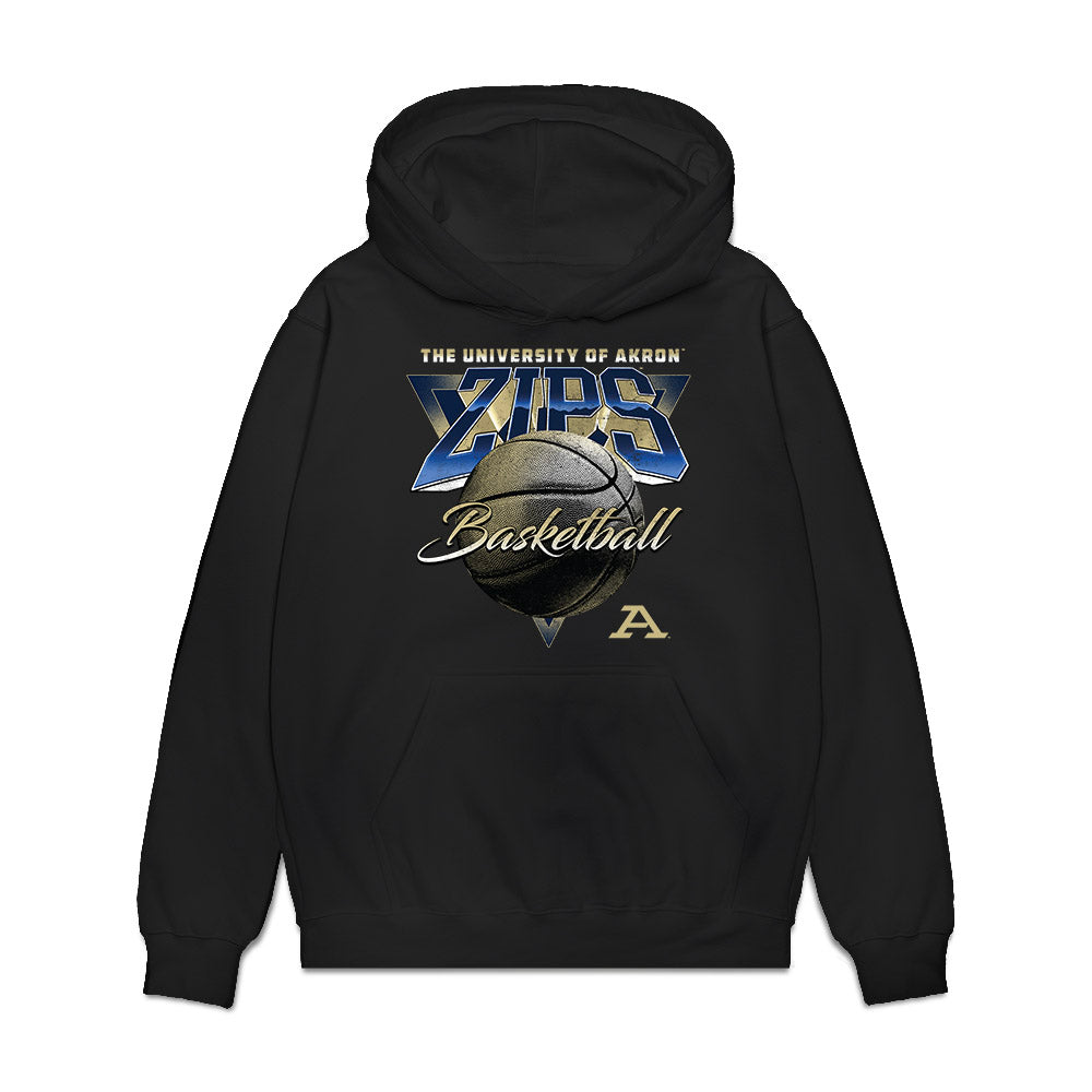 Akron - NCAA Men's Basketball : Zachary Halligan - Vintage Premium Hooded Sweatshirt-0