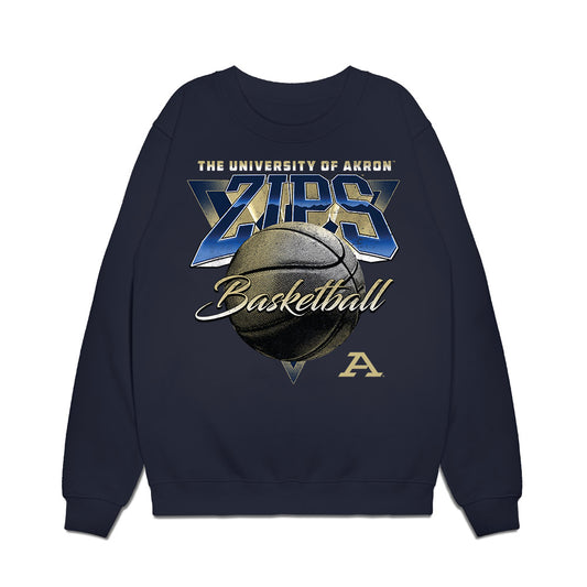Akron - NCAA Men's Basketball : Max Burton - Vintage Premium Crewneck Sweatshirt-0