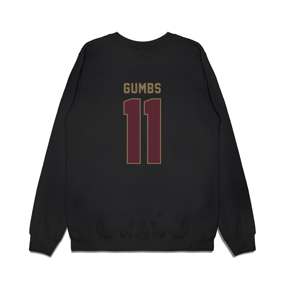 Texas State - NCAA Men's Basketball : Kaden Gumbs - Premium Crewneck Sweatshirt-1