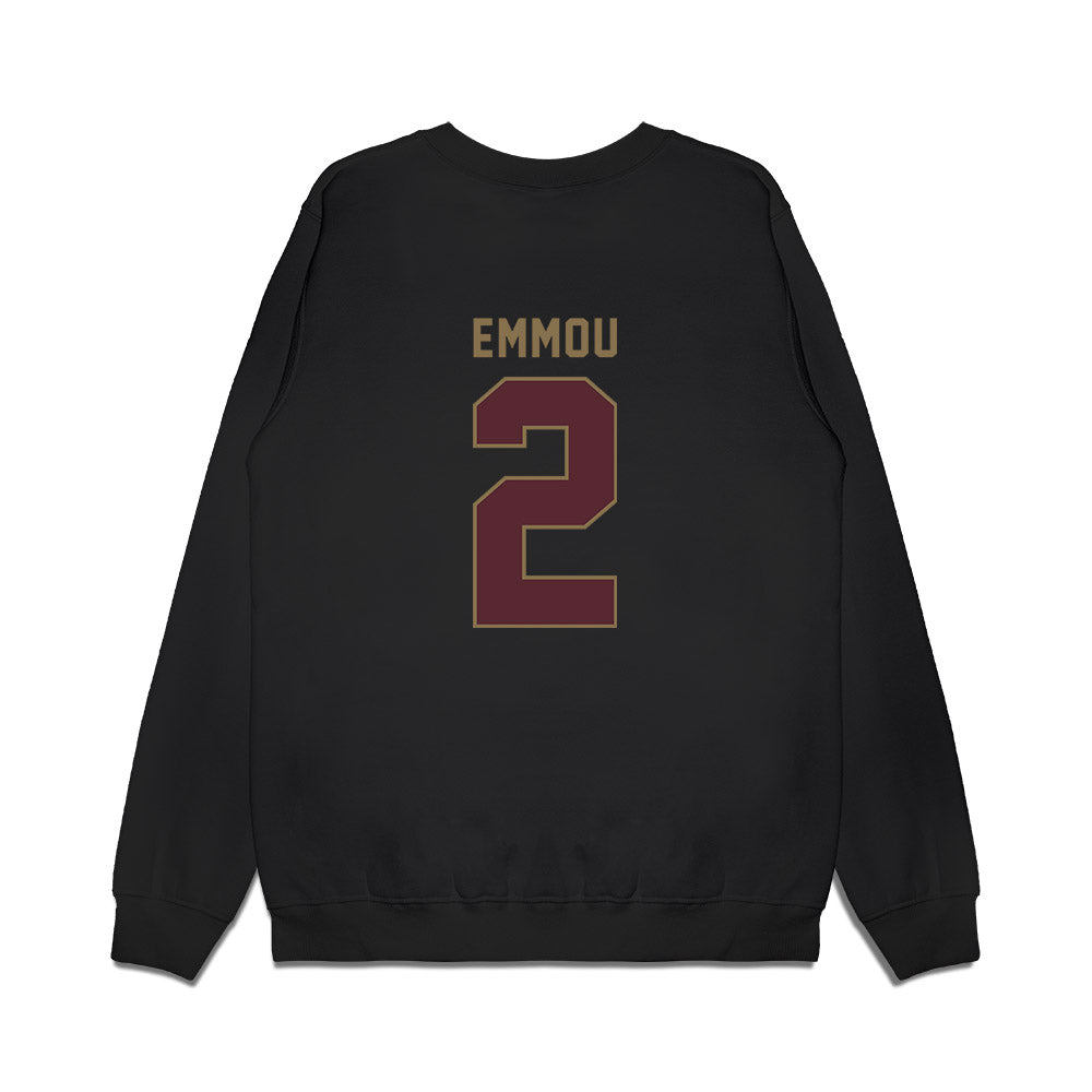 Texas State - NCAA Men's Basketball : Franck Emmou - Premium Crewneck Sweatshirt-1
