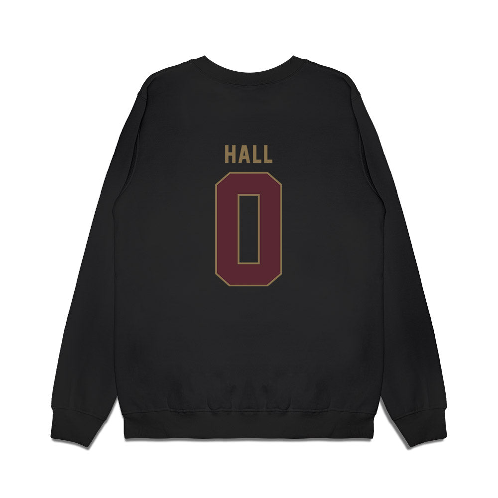Texas State - NCAA Men's Basketball : Dj Hall - Premium Crewneck Sweatshirt-1