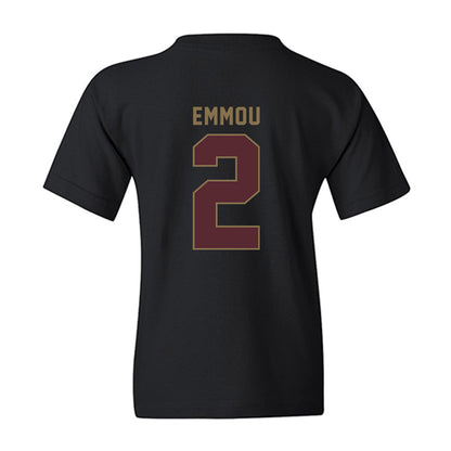 Texas State - NCAA Men's Basketball : Franck Emmou - Youth T-Shirt-1