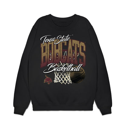Texas State - NCAA Men's Basketball : Robert Fields - Premium Crewneck Sweatshirt-0