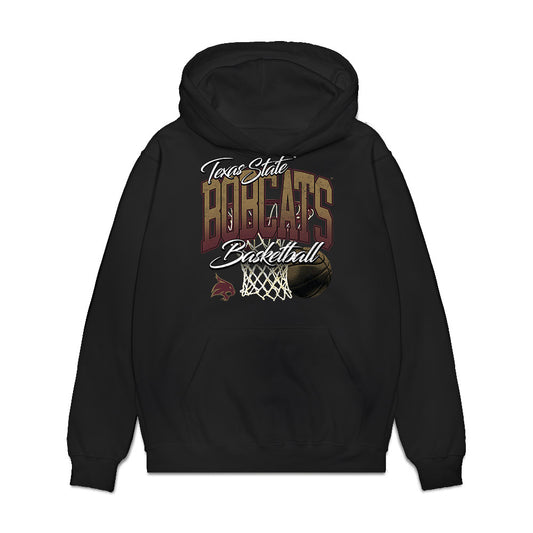 Texas State - NCAA Men's Basketball : Kaden Gumbs - Premium Hooded Sweatshirt-0