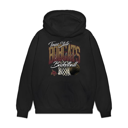 Texas State - NCAA Men's Basketball : Robert Fields - Premium Hooded Sweatshirt-0