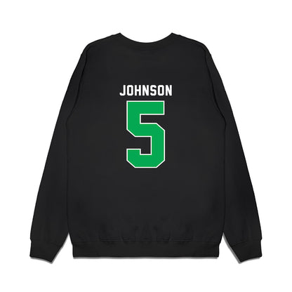 Marshall - NCAA Men's Basketball : DeMarco Johnson - Vintage Basketball Premium Crewneck Sweatshirt-1