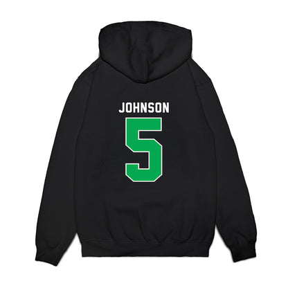 Marshall - NCAA Men's Basketball : DeMarco Johnson - Vintage Basketball Premium Hooded Sweatshirt-1
