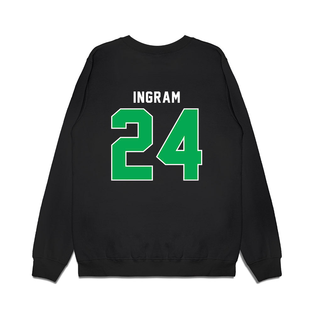 Marshall - NCAA Women's Basketball : Kassie Ingram - Vintage Basketball Premium Crewneck Sweatshirt-1