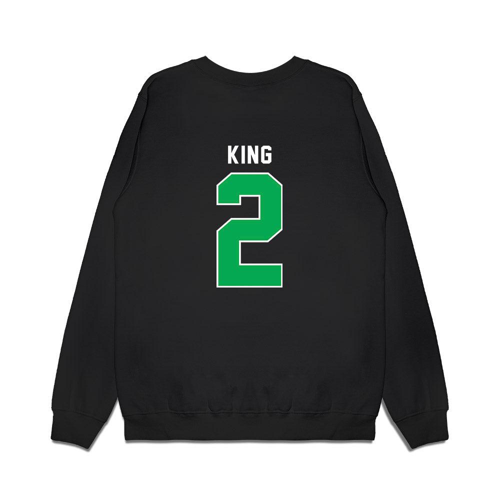 Marshall - NCAA Women's Basketball : Blessing King - Vintage Basketball Premium Crewneck Sweatshirt-1