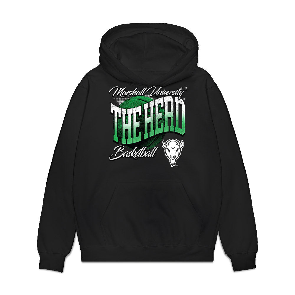 Marshall - NCAA Men's Basketball : Will Moore - Vintage Basketball Premium Hooded Sweatshirt-0