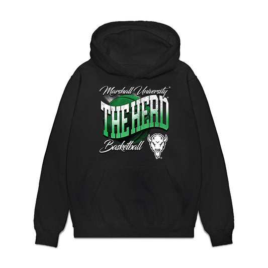 Marshall - NCAA Women's Basketball : Zenthia Stowers - Vintage Basketball Premium Hooded Sweatshirt-0