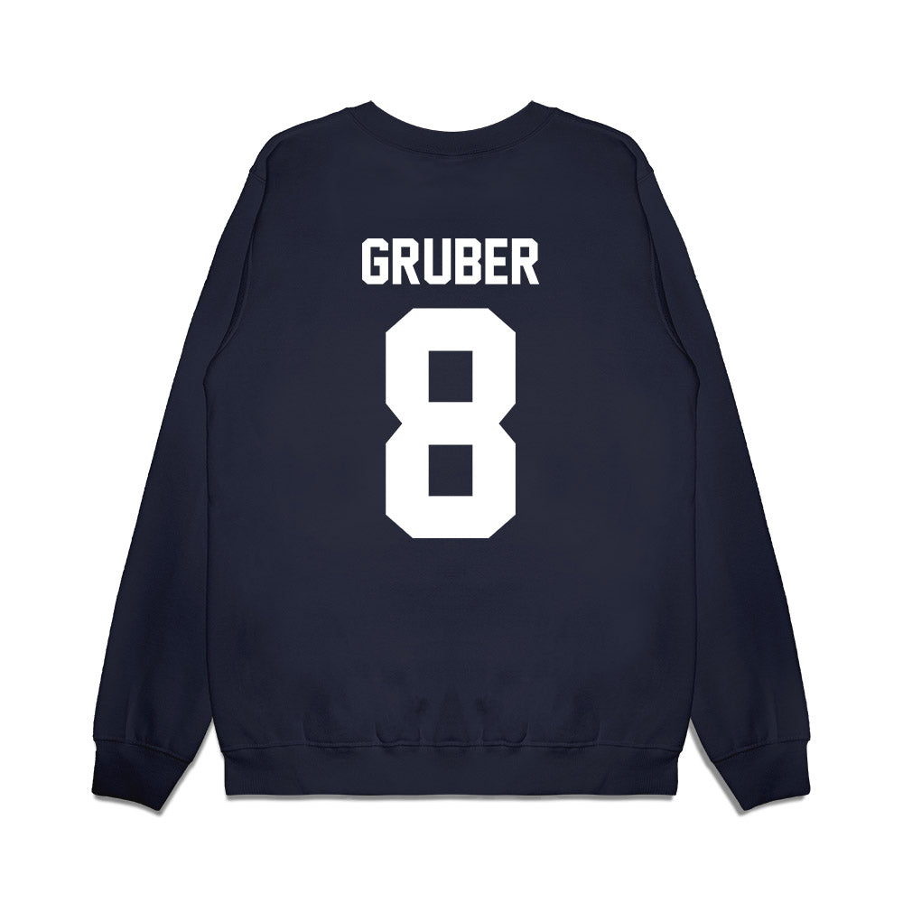 Maine - NCAA Women's Basketball : Lizzy Gruber - Vintage Basketball Premium Crewneck Sweatshirt-1