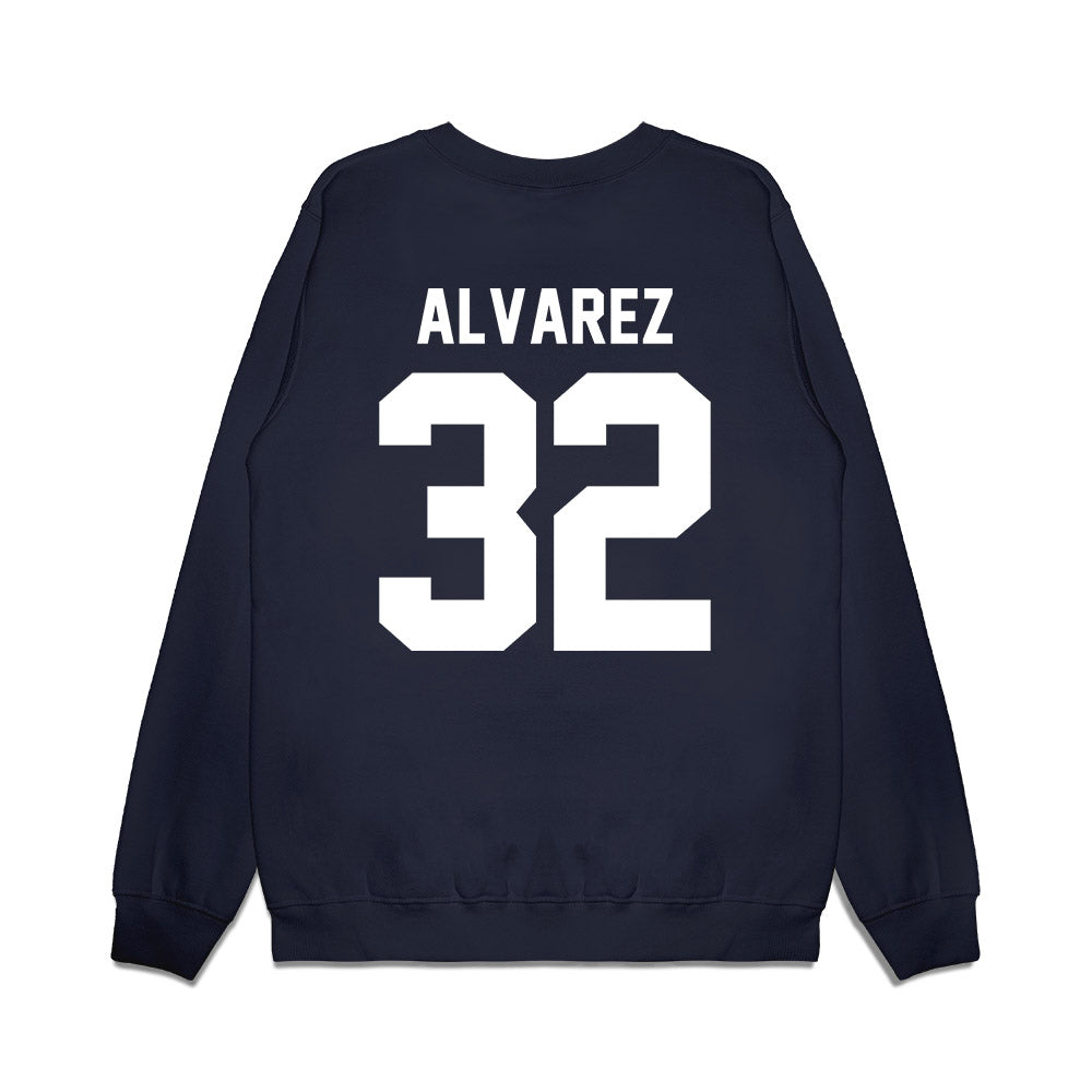 Maine - NCAA Women's Basketball : Olivia Alvarez - Vintage Basketball Premium Crewneck Sweatshirt-1