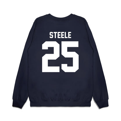 Maine - NCAA Men's Basketball : Keelan Steele - Vintage Basketball Premium Crewneck Sweatshirt-1