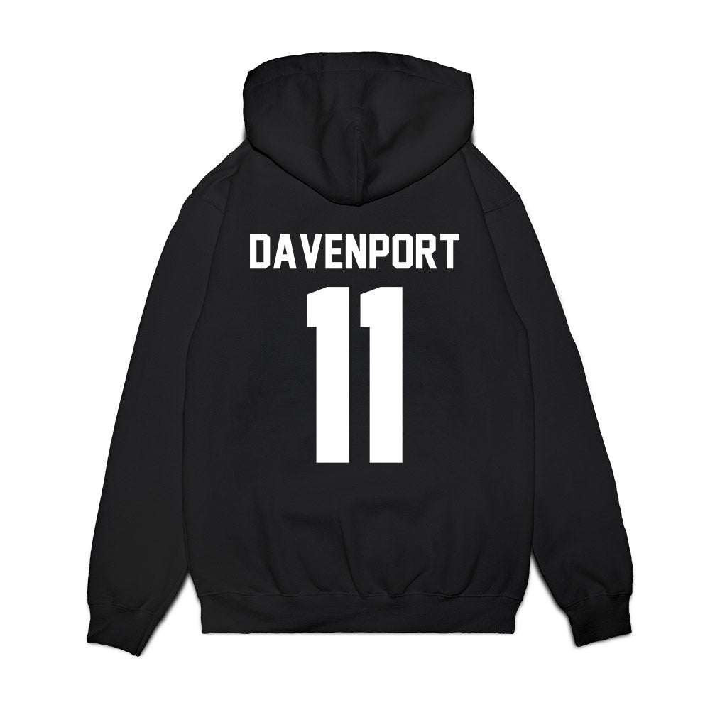 Samford - NCAA Men's Basketball : Cooper Davenport - Vintage Basketball Premium Hooded Sweatshirt-1
