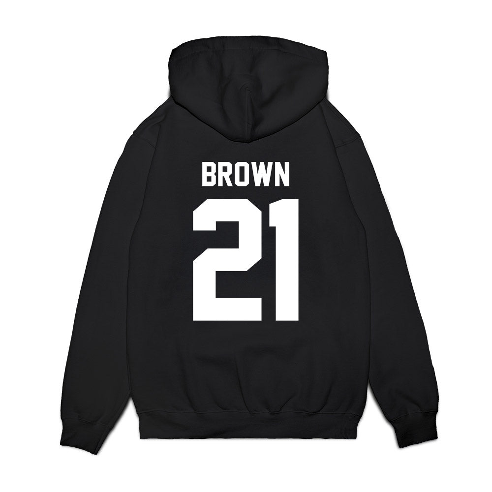 Samford - NCAA Men's Basketball : Corey Brown - Vintage Basketball Premium Hooded Sweatshirt-1