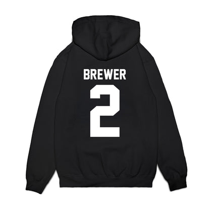 Samford - NCAA Women's Basketball : Avary Brewer - Vintage Basketball Premium Hooded Sweatshirt-1