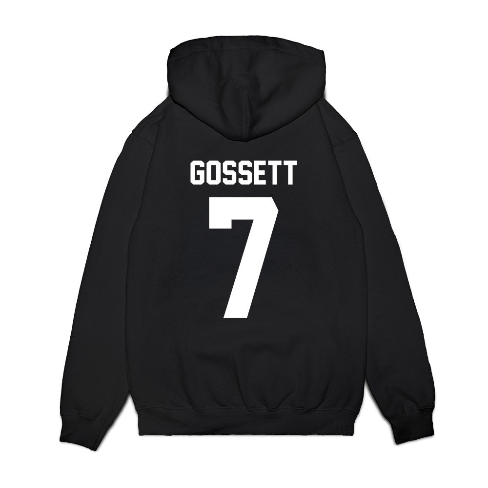 Samford - NCAA Men's Basketball : JD Gossett - Vintage Basketball Premium Hooded Sweatshirt-1