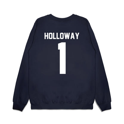 Samford - NCAA Men's Basketball : Joshua Holloway - Vintage Basketball Premium Crewneck Sweatshirt-1
