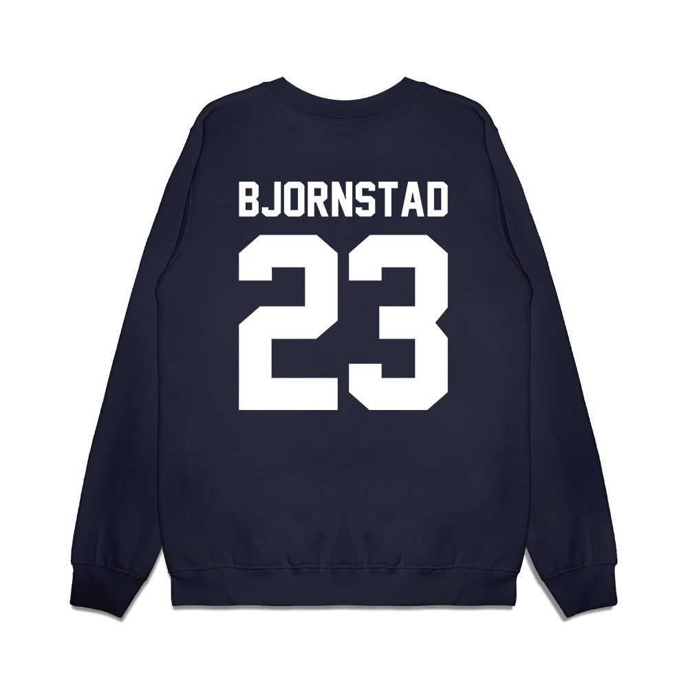 Samford - NCAA Women's Basketball : Kayte Madison Bjornstad - Vintage Basketball Premium Crewneck Sweatshirt-1