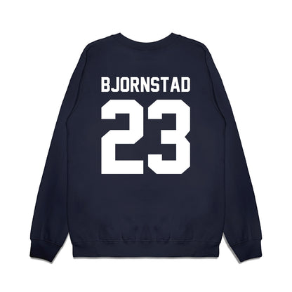 Samford - NCAA Women's Basketball : Kayte Madison Bjornstad - Vintage Basketball Premium Crewneck Sweatshirt-1