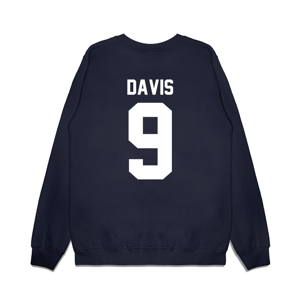 Samford - NCAA Men's Basketball : Ty Davis - Vintage Basketball Premium Crewneck Sweatshirt-1