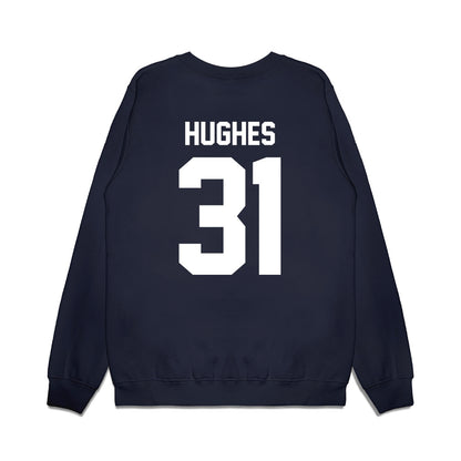 Samford - NCAA Men's Basketball : Joshua Hughes - Vintage Basketball Premium Crewneck Sweatshirt-1