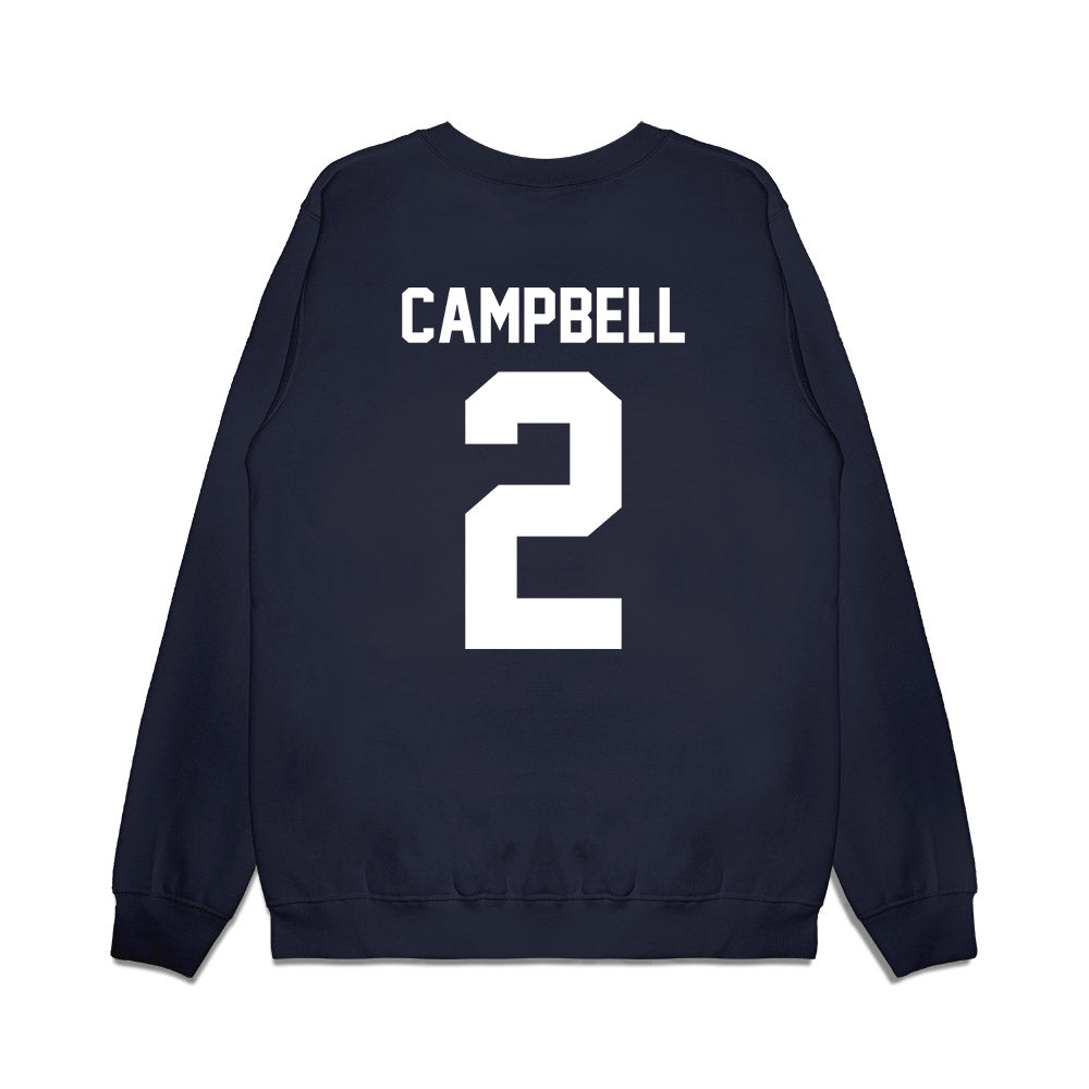Samford - NCAA Men's Basketball : Jaden Campbell - Vintage Basketball Premium Crewneck Sweatshirt-1