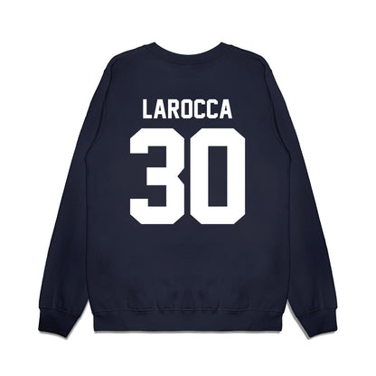 Samford - NCAA Men's Basketball : Owen LaRocca - Vintage Basketball Premium Crewneck Sweatshirt-1