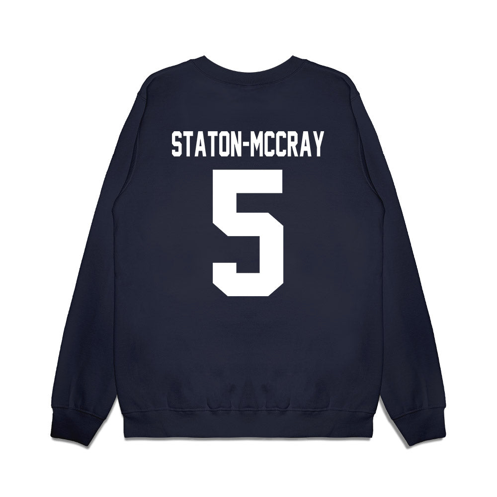 Samford - NCAA Men's Basketball : AJ Staton-McCray - Vintage Basketball Premium Crewneck Sweatshirt-1