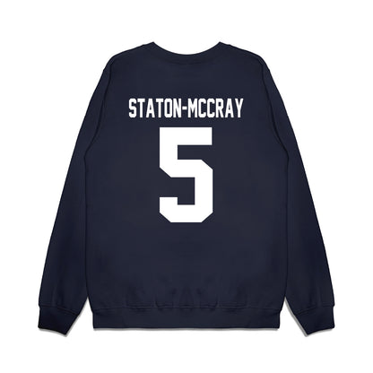 Samford - NCAA Men's Basketball : AJ Staton-McCray - Vintage Basketball Premium Crewneck Sweatshirt-1