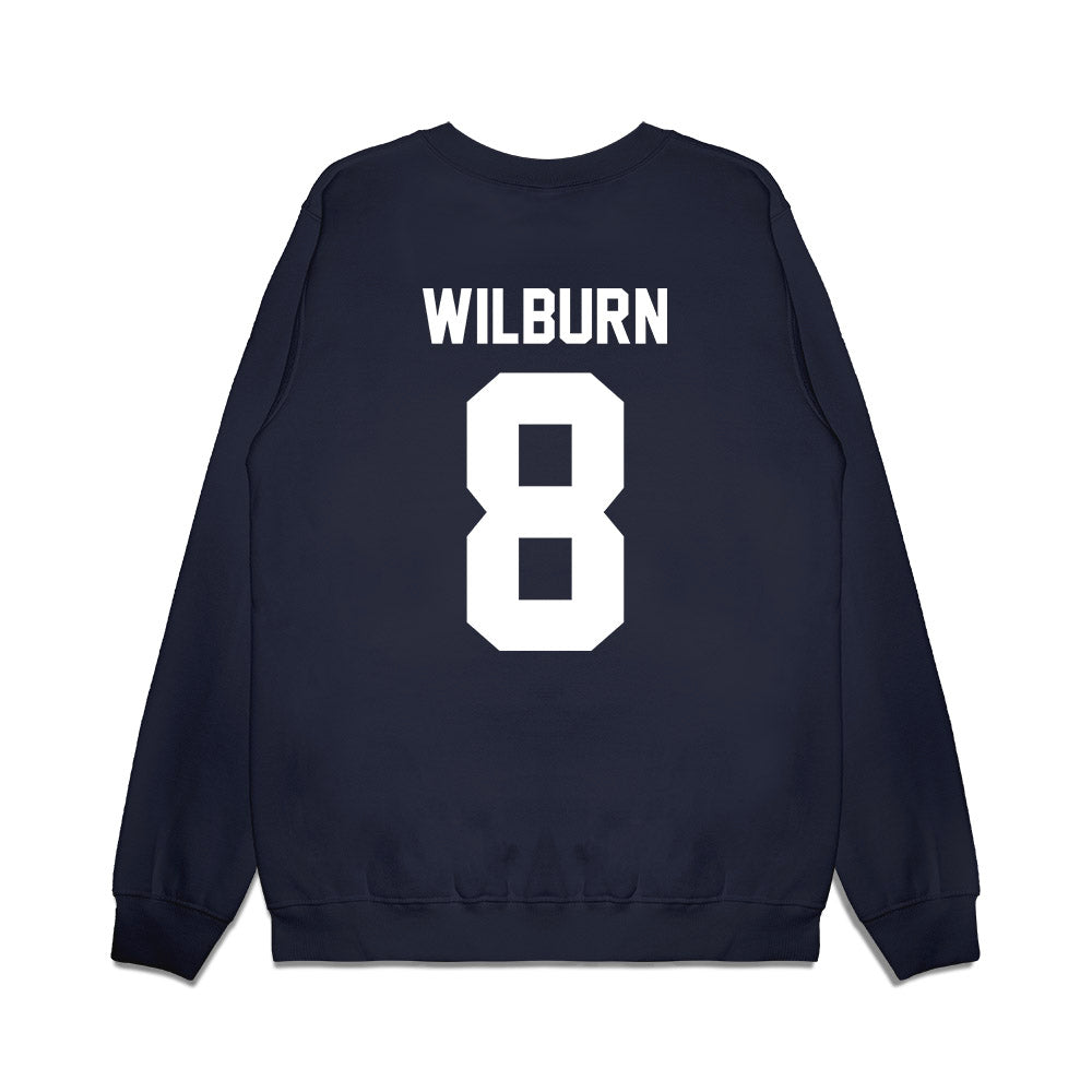 Samford - NCAA Men's Basketball : Zion Wilburn - Vintage Basketball Premium Crewneck Sweatshirt-1