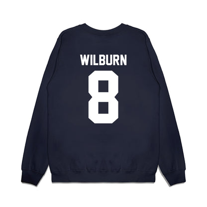 Samford - NCAA Men's Basketball : Zion Wilburn - Vintage Basketball Premium Crewneck Sweatshirt-1
