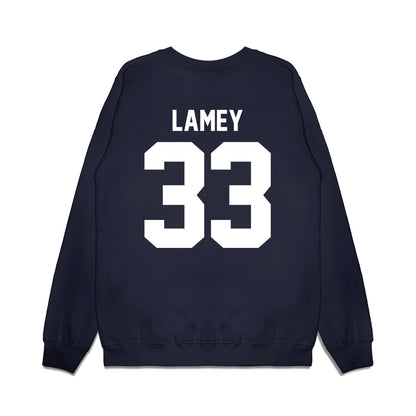 Samford - NCAA Men's Basketball : Zach Lamey - Vintage Basketball Premium Crewneck Sweatshirt-1
