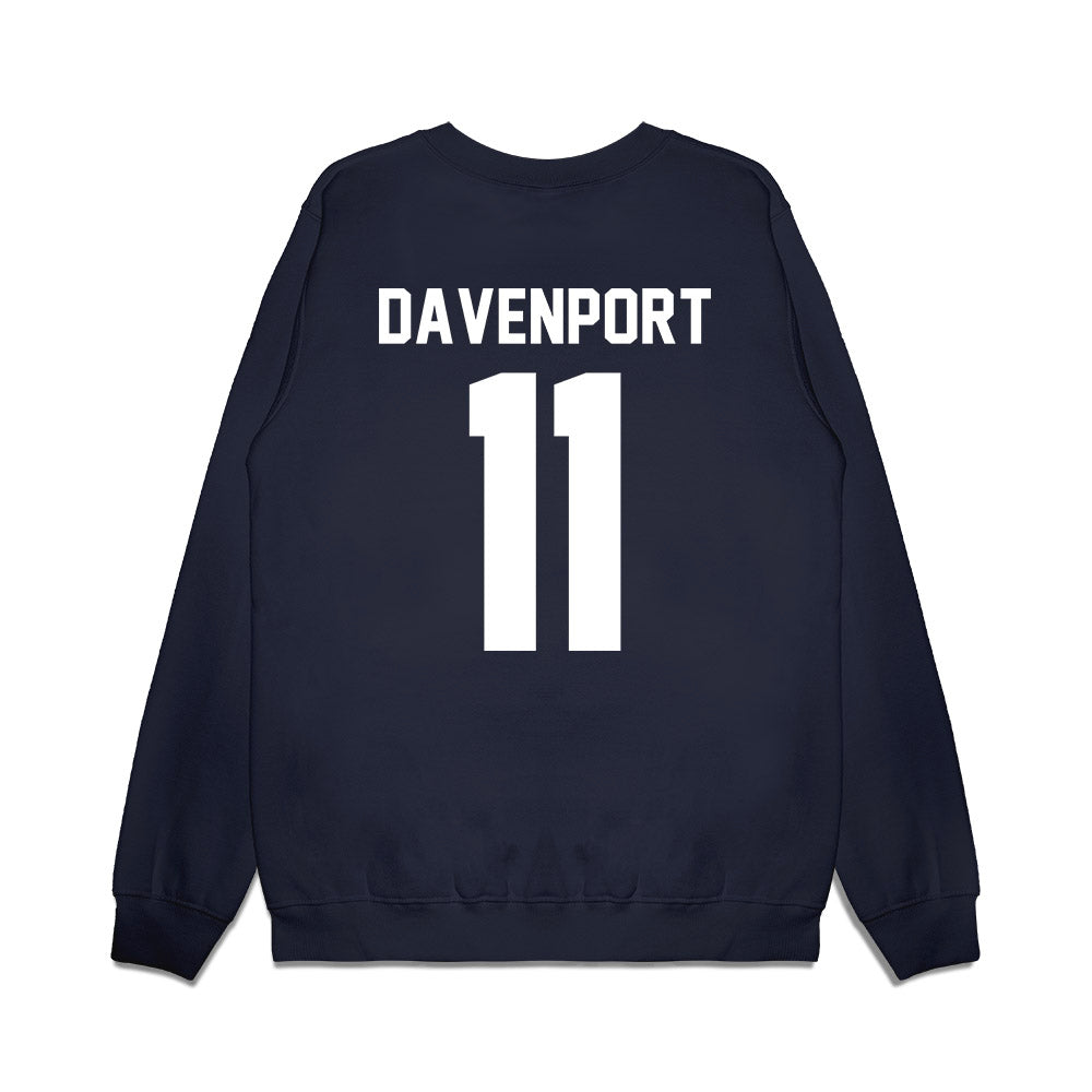 Samford - NCAA Men's Basketball : Cooper Davenport - Vintage Basketball Premium Crewneck Sweatshirt-1