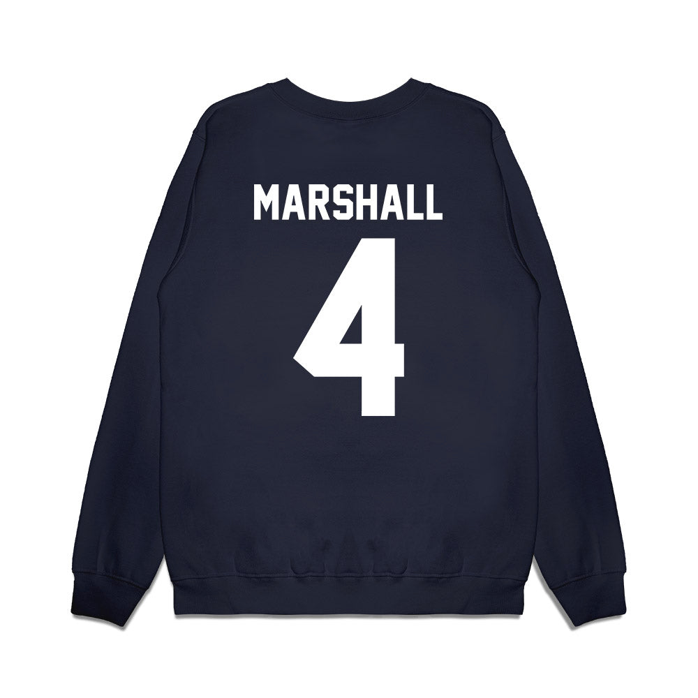 Samford - NCAA Men's Basketball : Jermaine Marshall - Vintage Basketball Premium Crewneck Sweatshirt-1