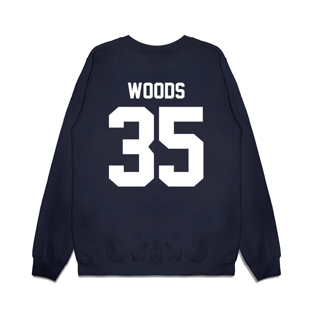 Samford - NCAA Women's Basketball : Alexis Woods - Vintage Basketball Premium Crewneck Sweatshirt-1