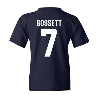 Samford - NCAA Men's Basketball : JD Gossett - Vintage Basketball Youth T-Shirt-1