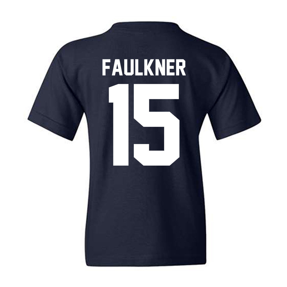 Samford - NCAA Men's Basketball : Dylan Faulkner - Vintage Basketball Youth T-Shirt-1