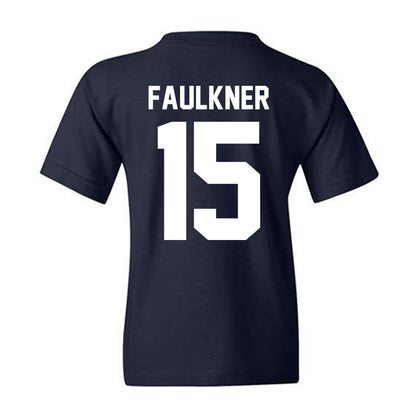 Samford - NCAA Men's Basketball : Dylan Faulkner - Vintage Basketball Youth T-Shirt-1