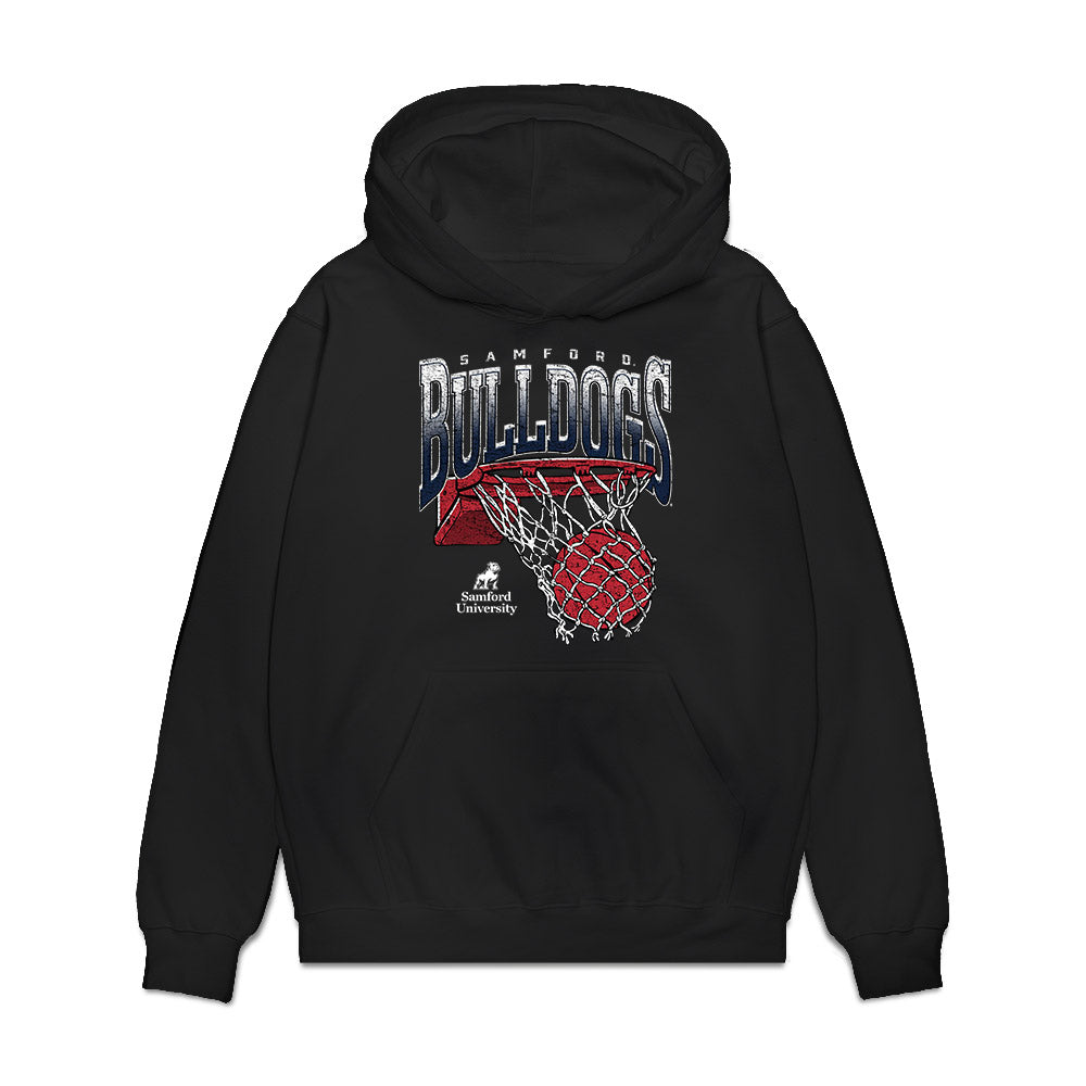 Samford - NCAA Men's Basketball : Grayson Walters - Vintage Basketball Premium Hooded Sweatshirt-0