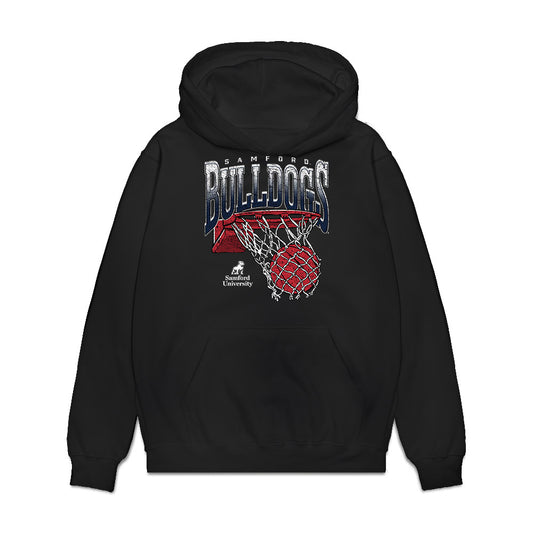 Samford - NCAA Men's Basketball : Win Miller - Vintage Basketball Premium Hooded Sweatshirt-0