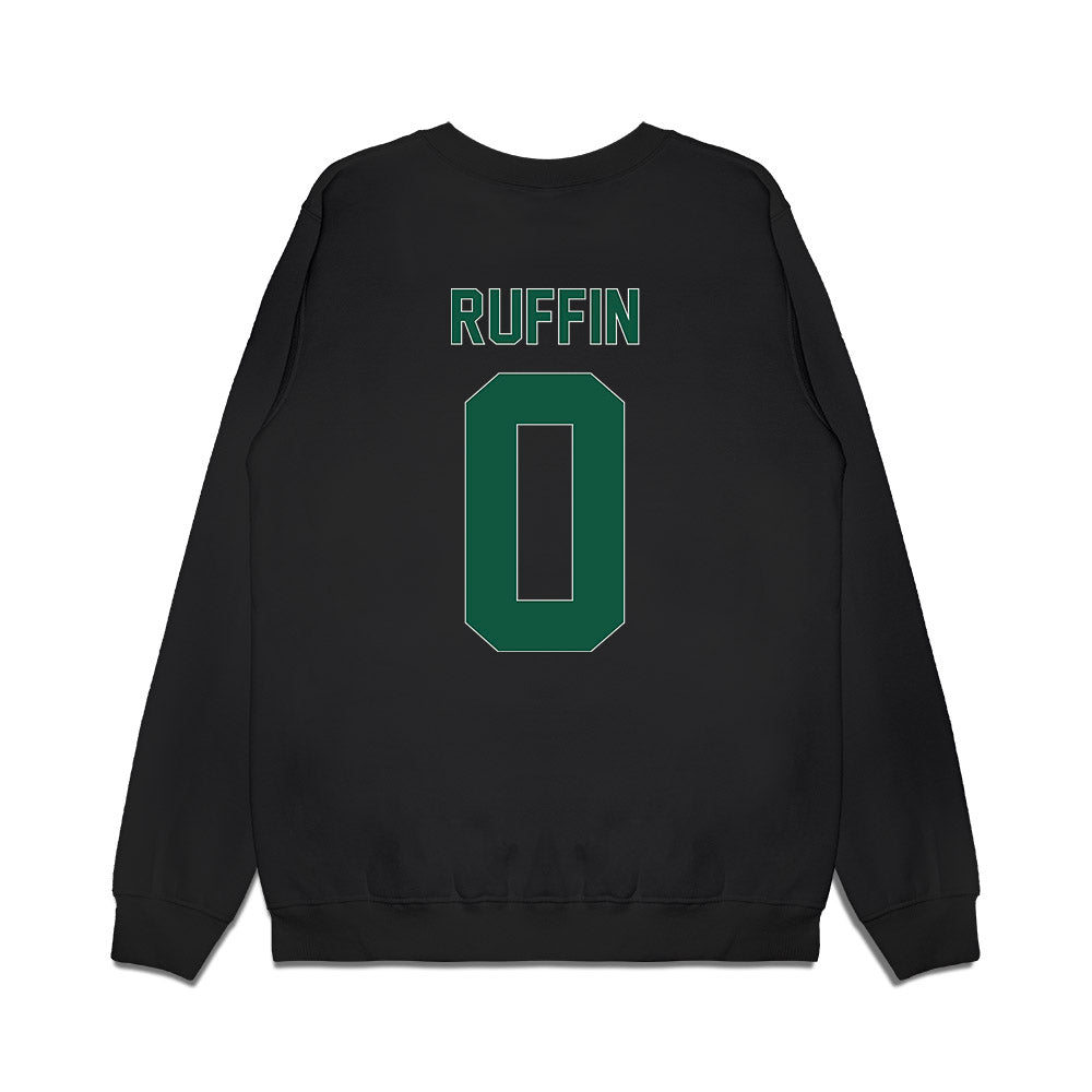 Cleveland State - NCAA Women's Basketball : Queen Ruffin - Vintage Shersey Premium Crewneck Sweatshirt-1