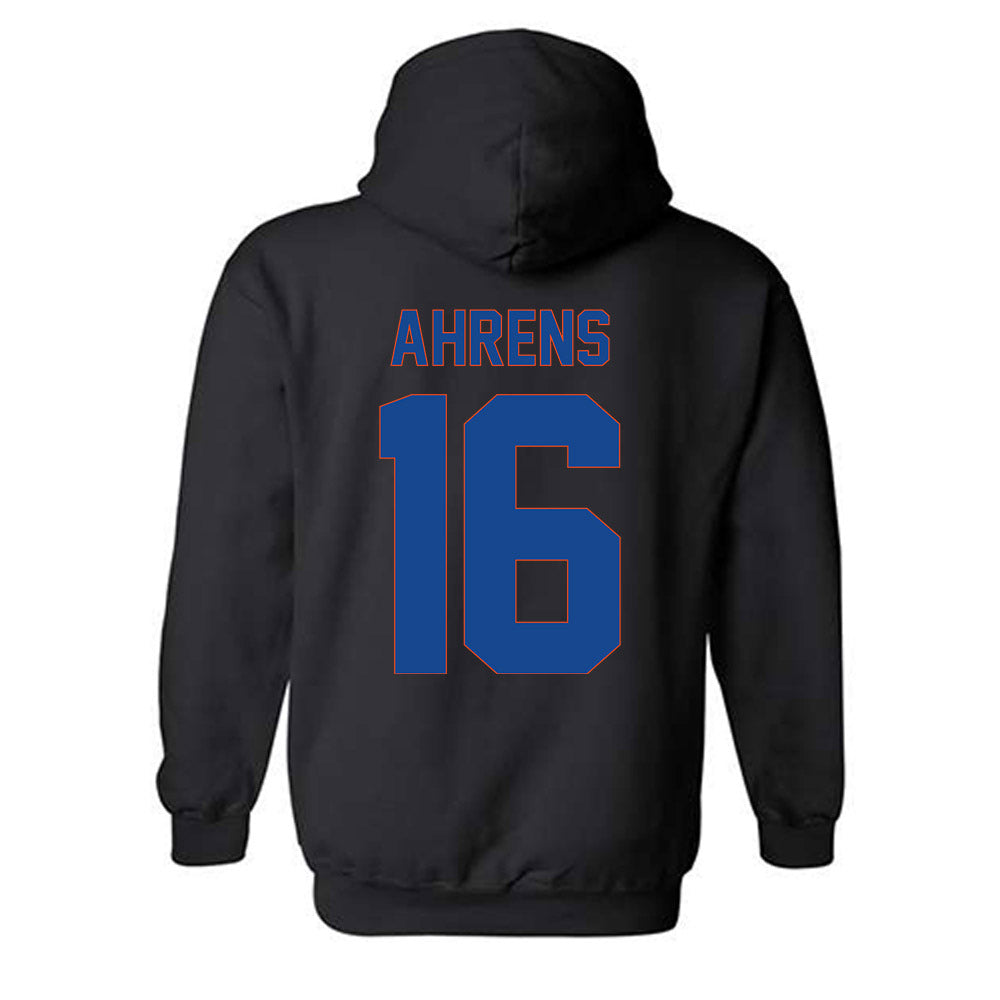 Boise State - NCAA Men's Basketball : Spencer Ahrens - Vintage Shersey Hooded Sweatshirt-1
